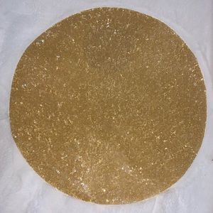 Sparkles Luminous Beaded Gold Placemat
